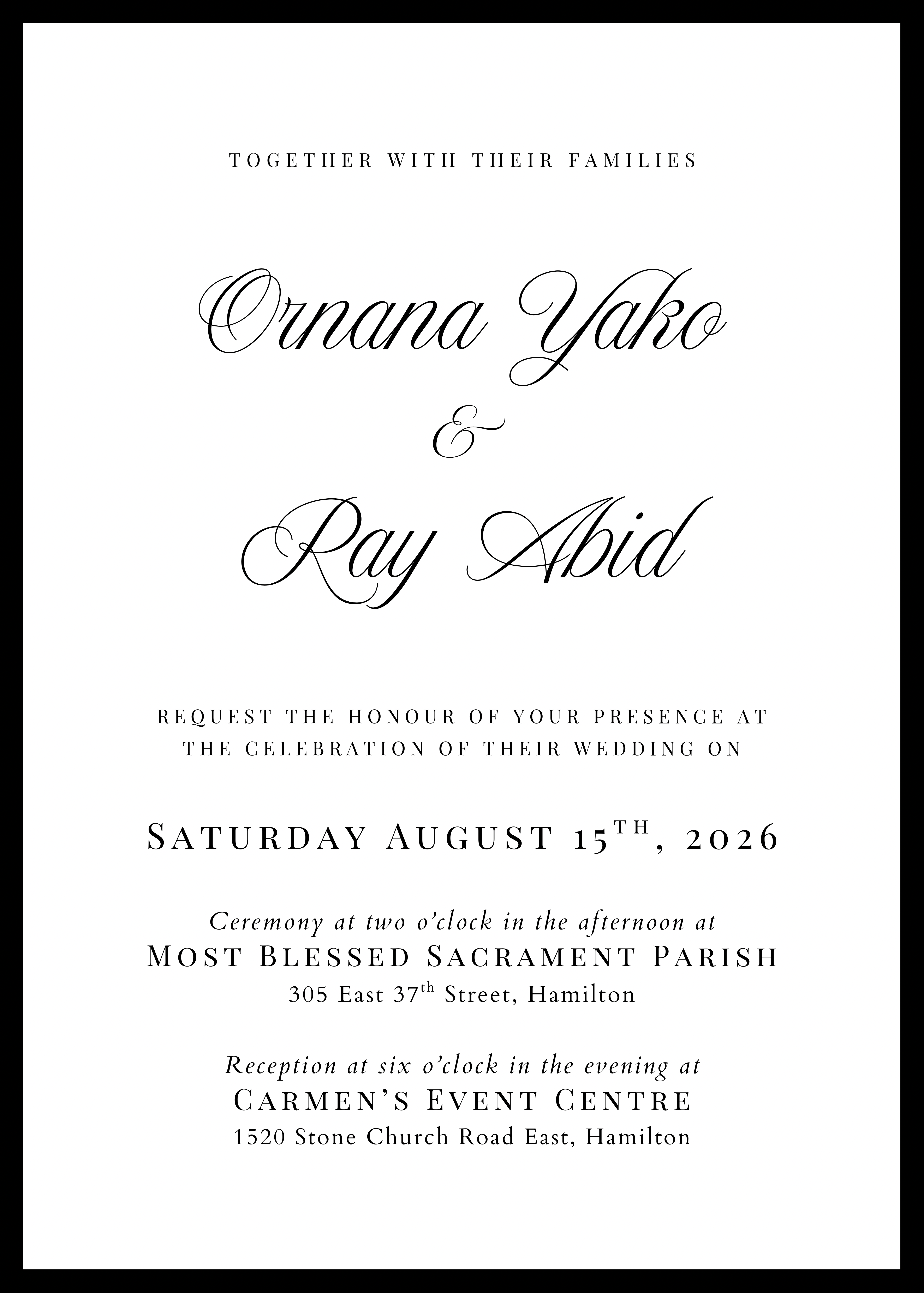 Wedding Invitation